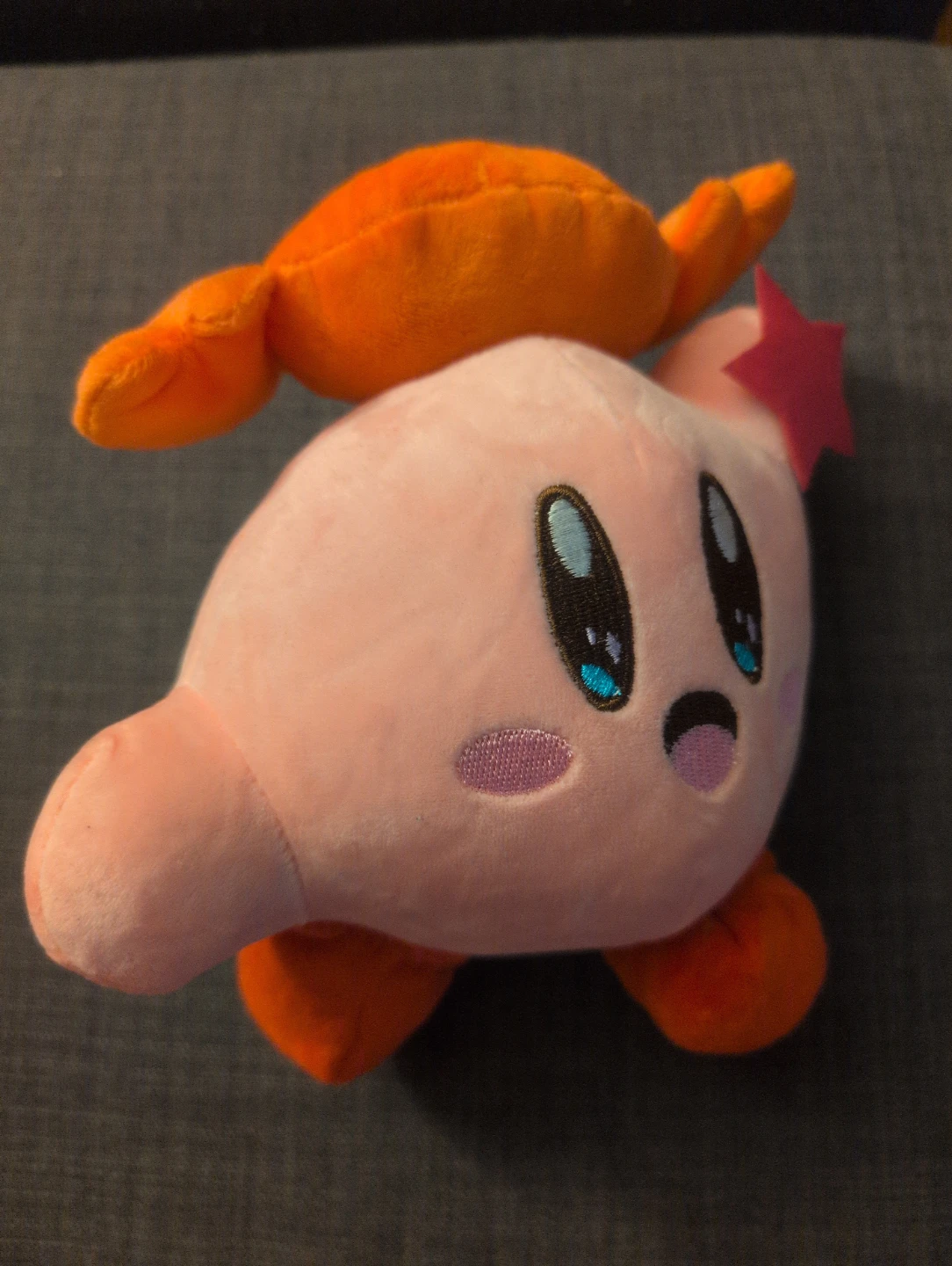 🏈Kirby plush toy with crab hat