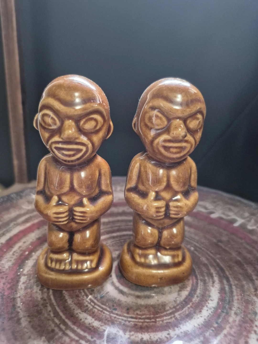 Vintage Tiki Salt and Pepper Shakers - photo 2