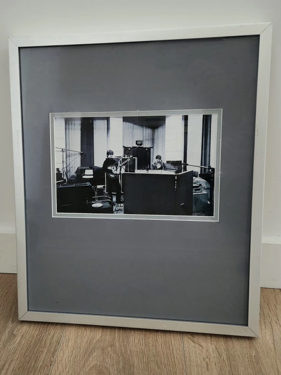 The Beatles Framed Black and White Photo