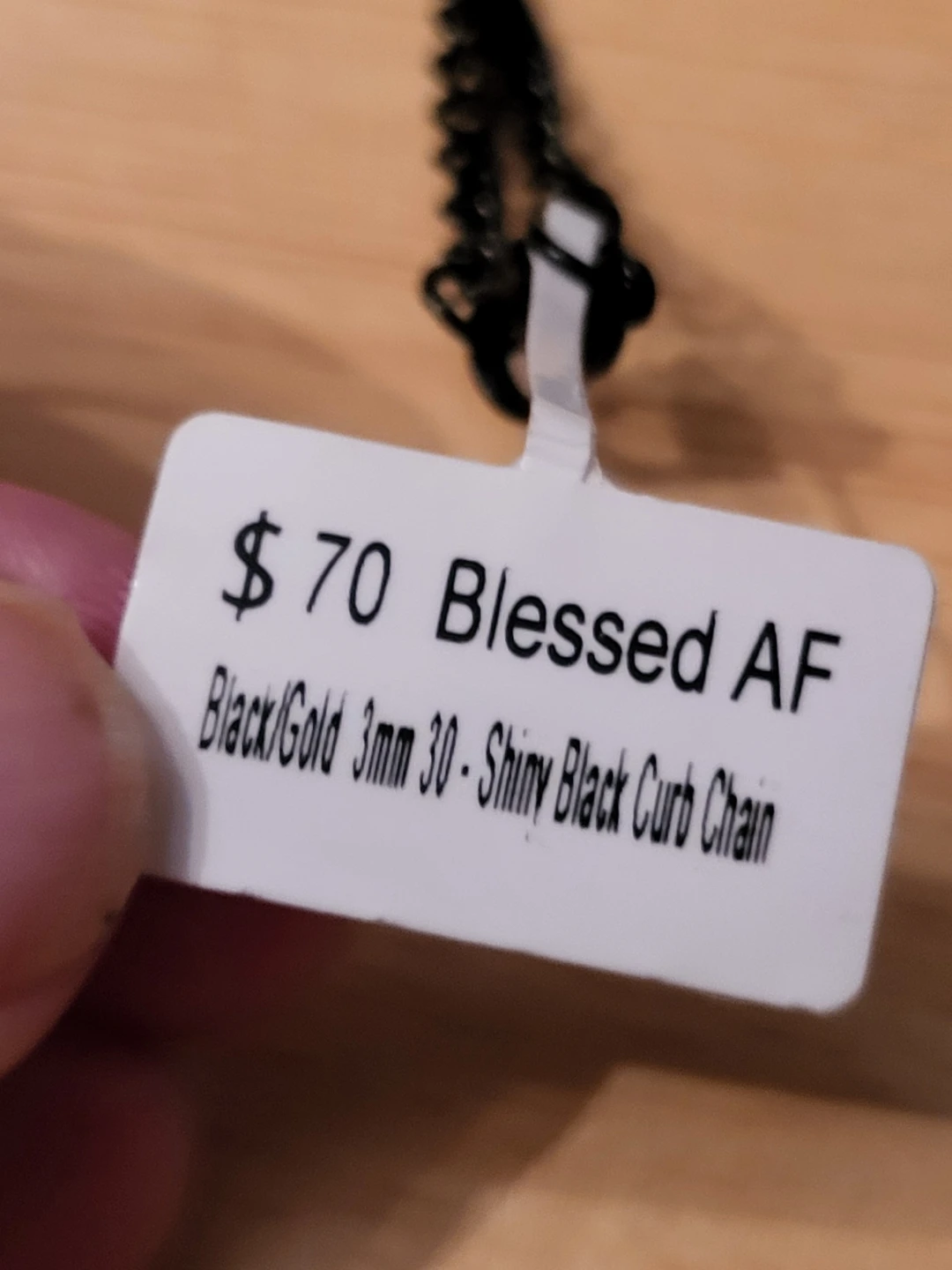 Brand New Villains Blessed AF Necklace - photo 4