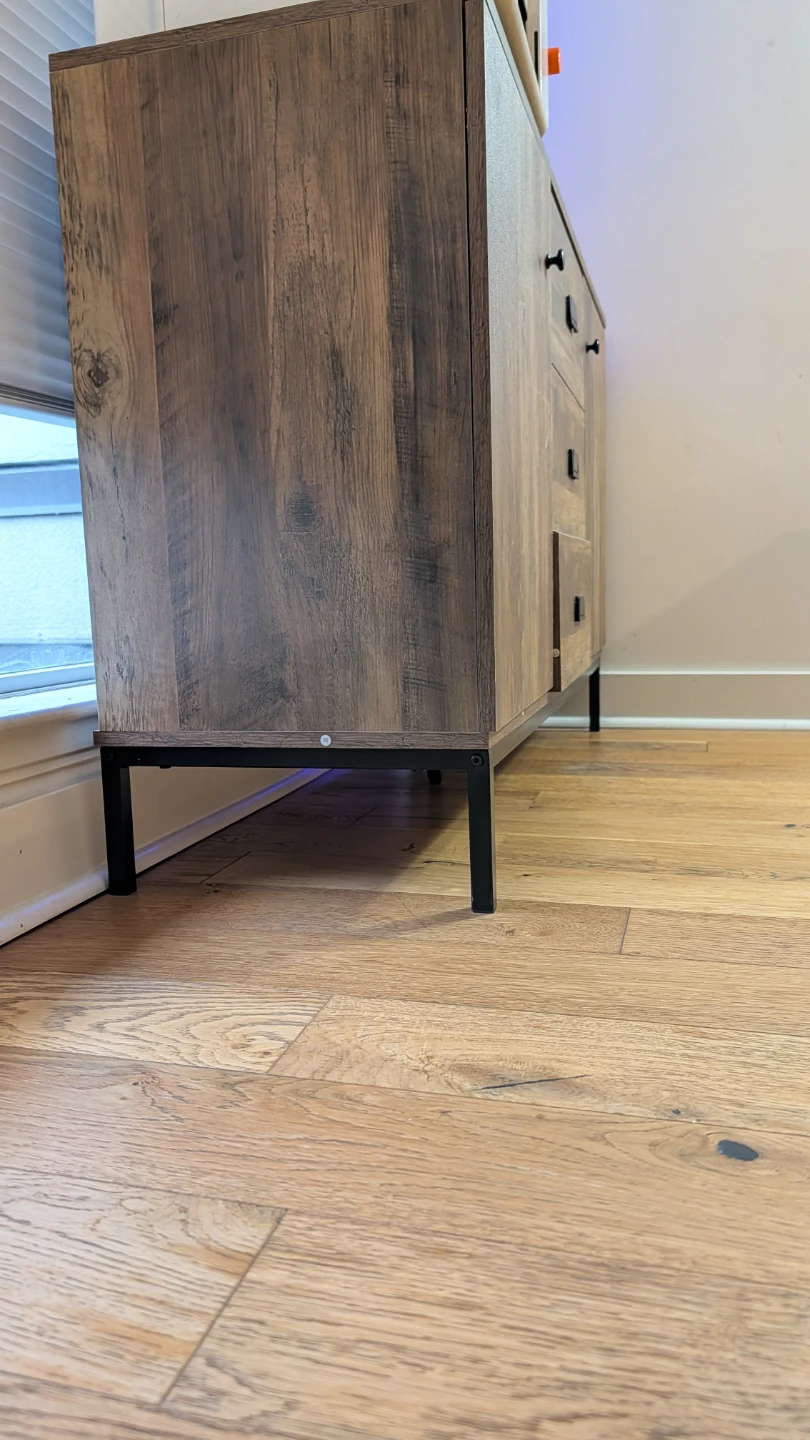 Wood Grain Sideboard with Drawers - photo 4