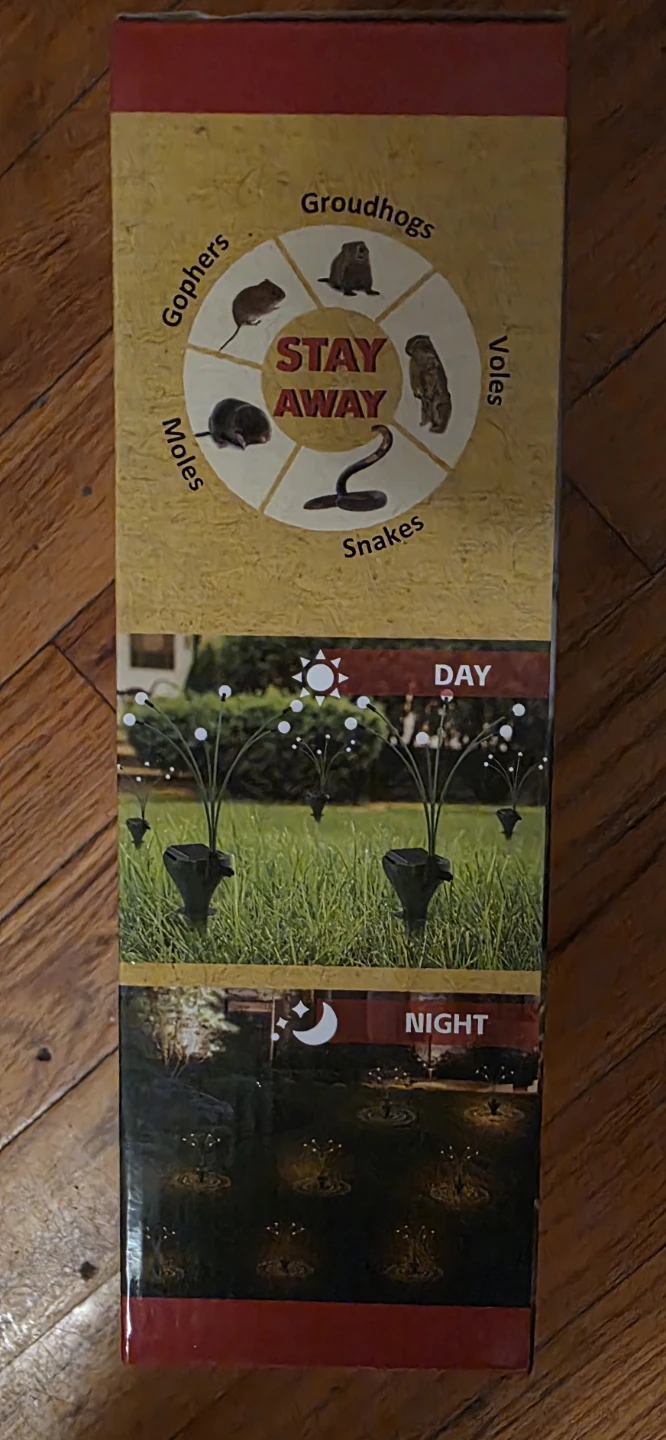 Solar Mole Repellent and Swaying Lights 2 Pack - photo 2