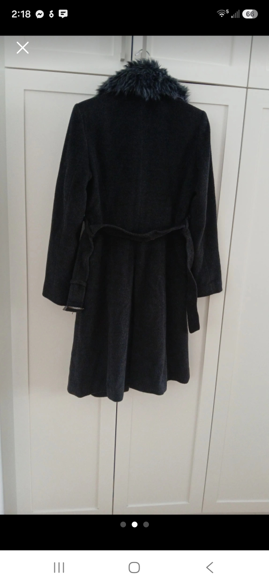 CLE des ZONES dark gray wool-blend coat - photo 2
