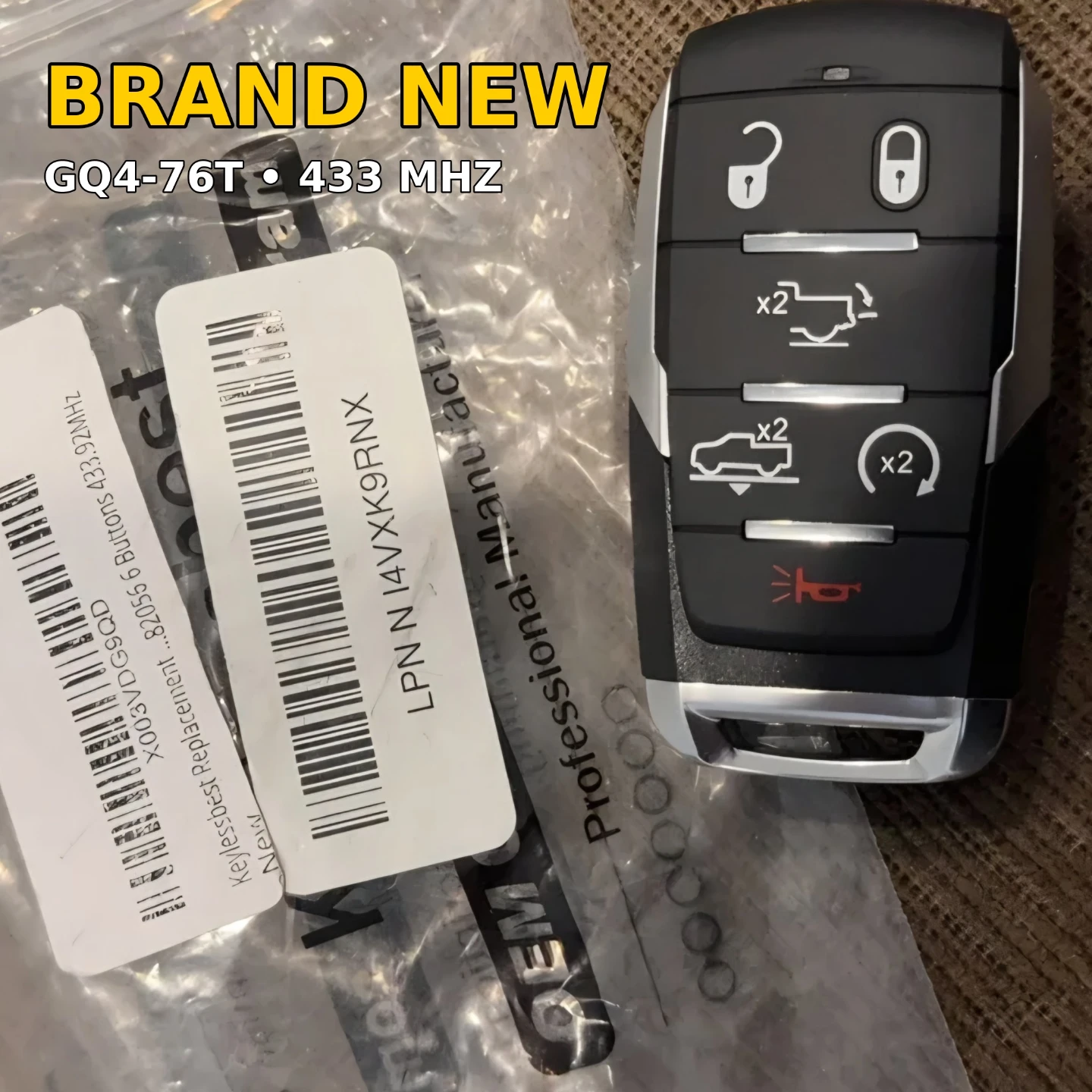 Ram 1500 2500 3500 4500 5500 Smart Key Fob - Push Start - photo 3