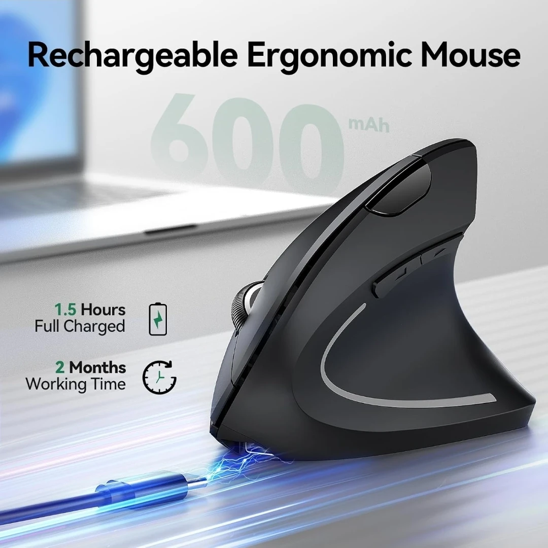 Wireless mouse Ergonomic Silent