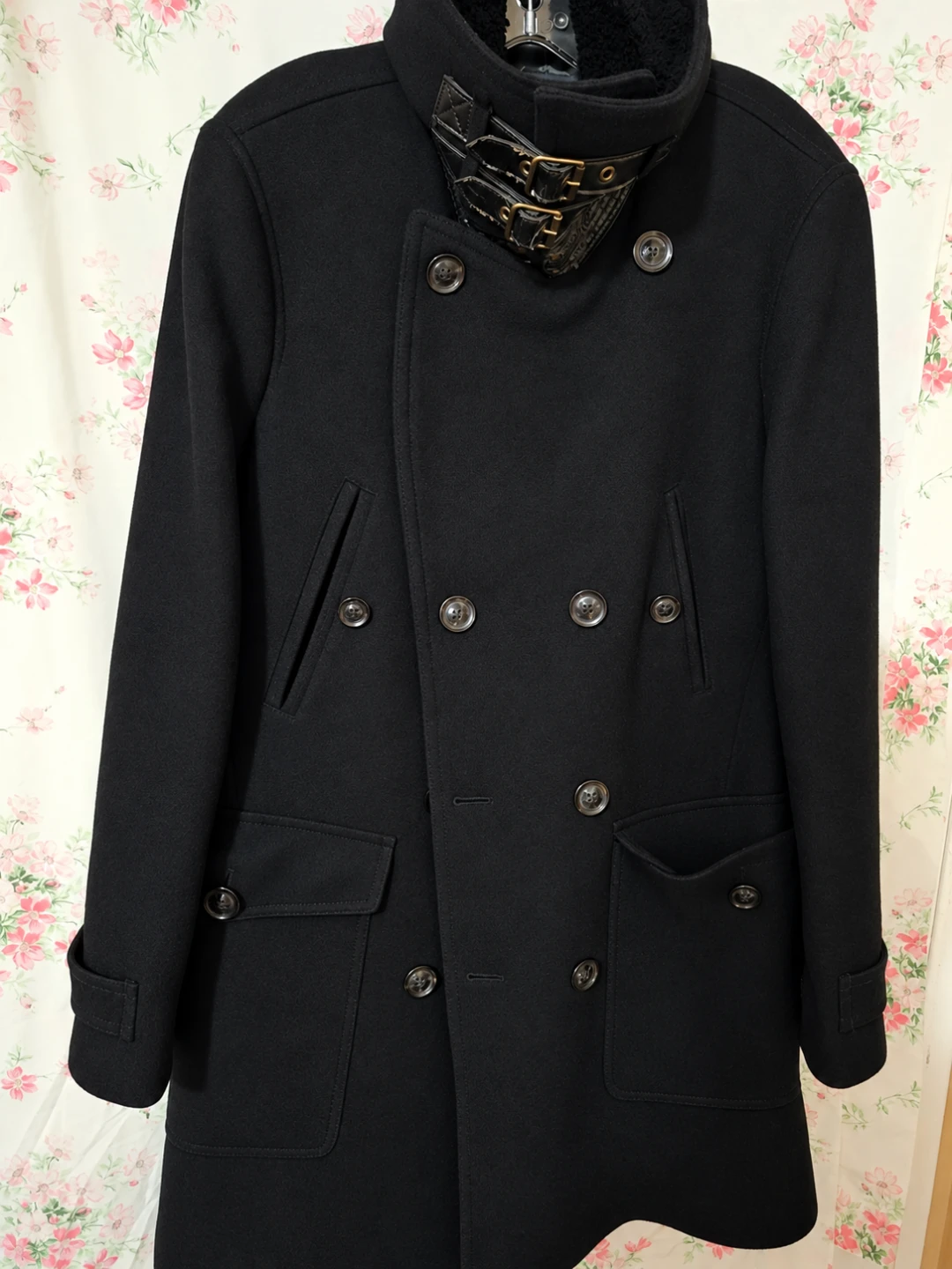 Zara Man Black Tag Wool Blend Coat Size M