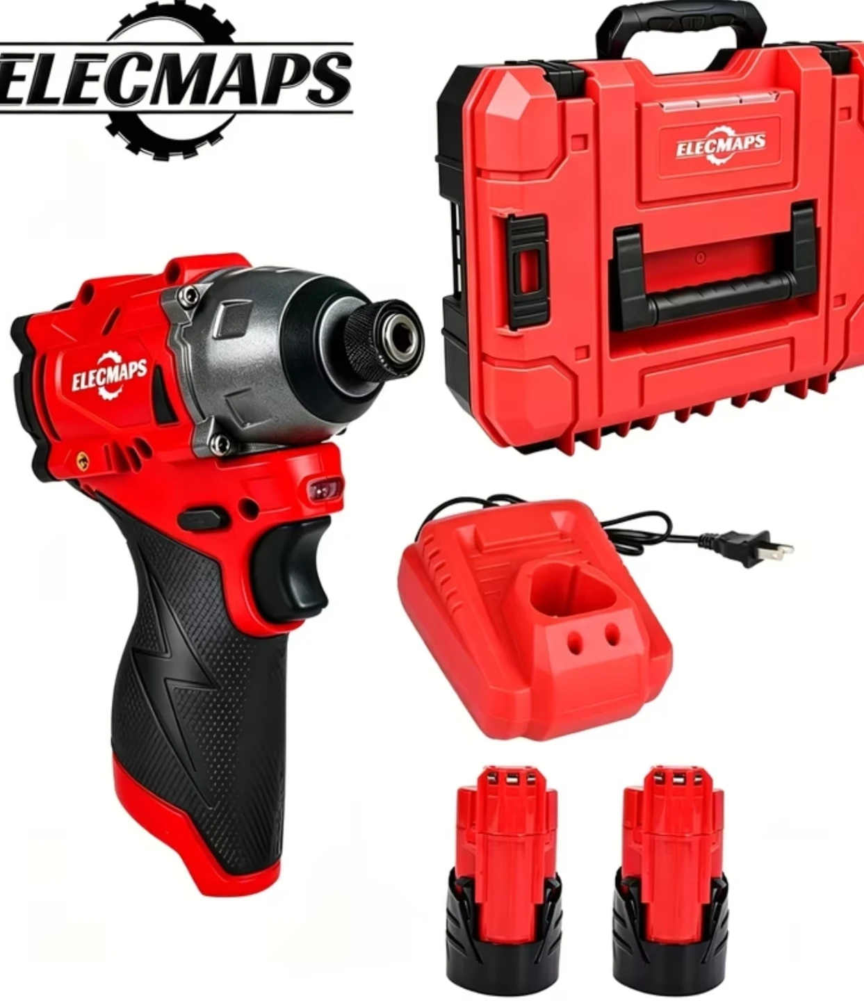 ELECMAPS Cordless Brushless Impact Driver