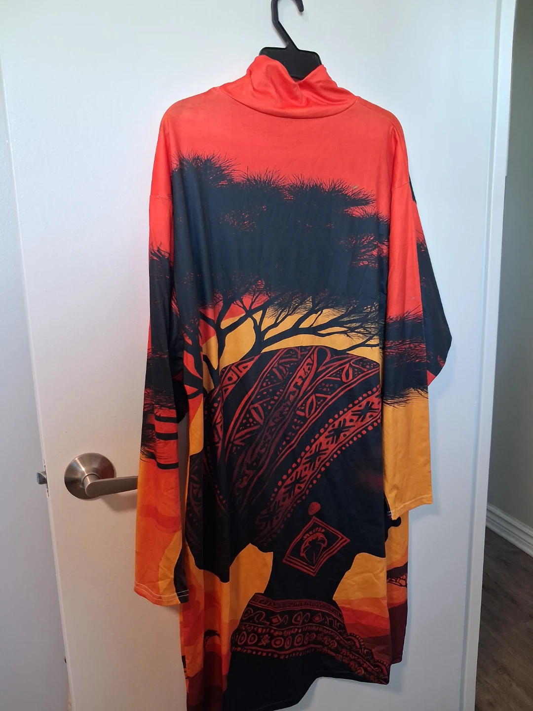 Long Sleeve Graphic Print Dress - photo 2