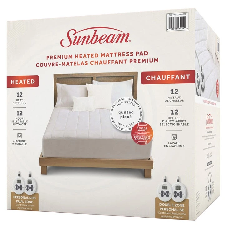 Sunbeam Premium Heated Mattress Pad - Queen Size - photo 4
