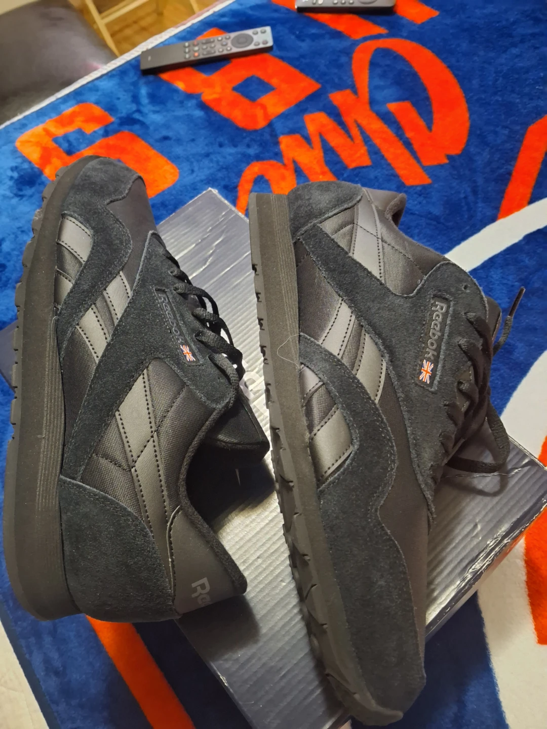Reebok Classic Nylon Men's Sneakers Black Size 14 - photo 3