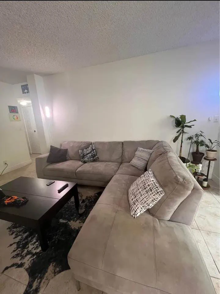 Large Gray Sectional Sofa - photo 4
