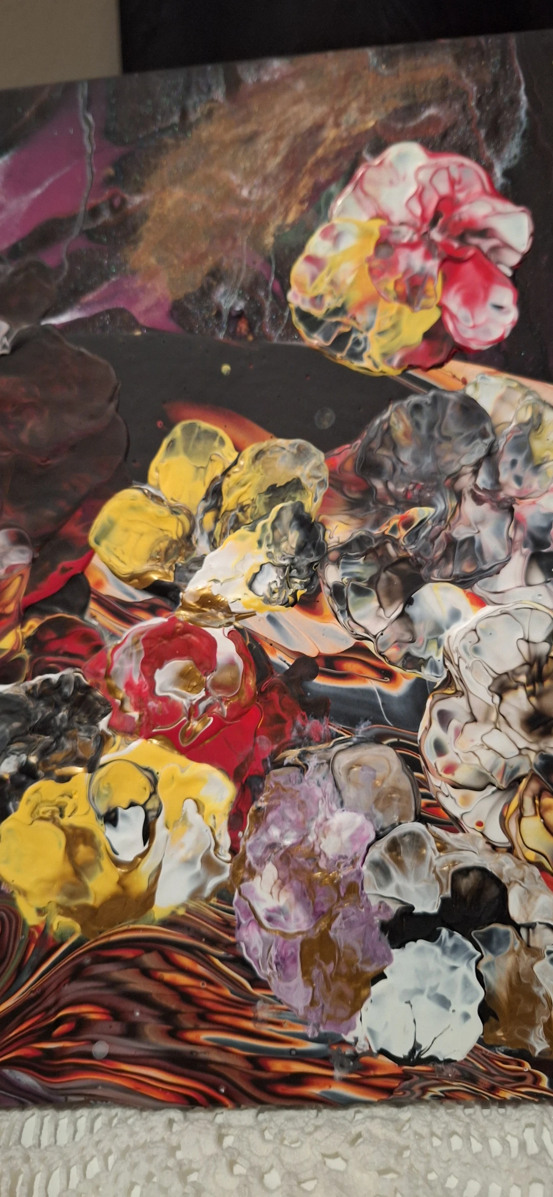 Abstract Acrylic Pour Canvas Art - photo 3