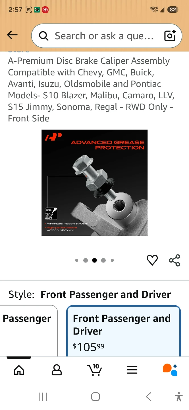 A-Premium Disc Brake Caliper Assembly Compatible - photo 4