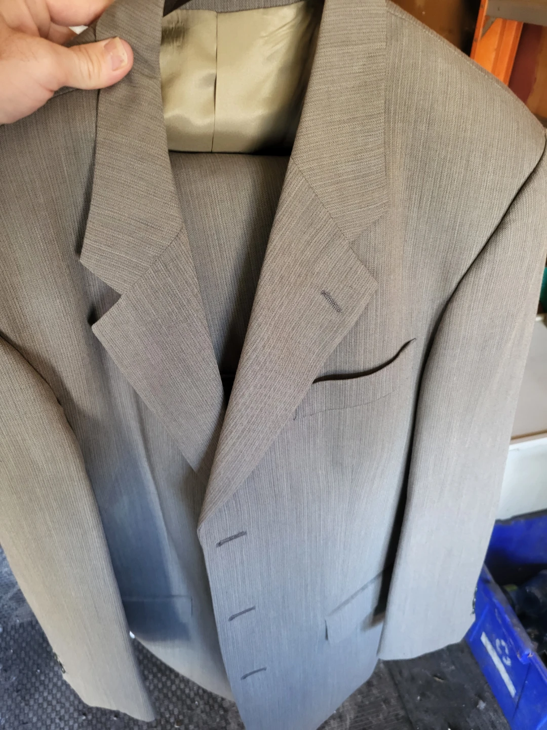 Mens Canadian-Made Grey Suit