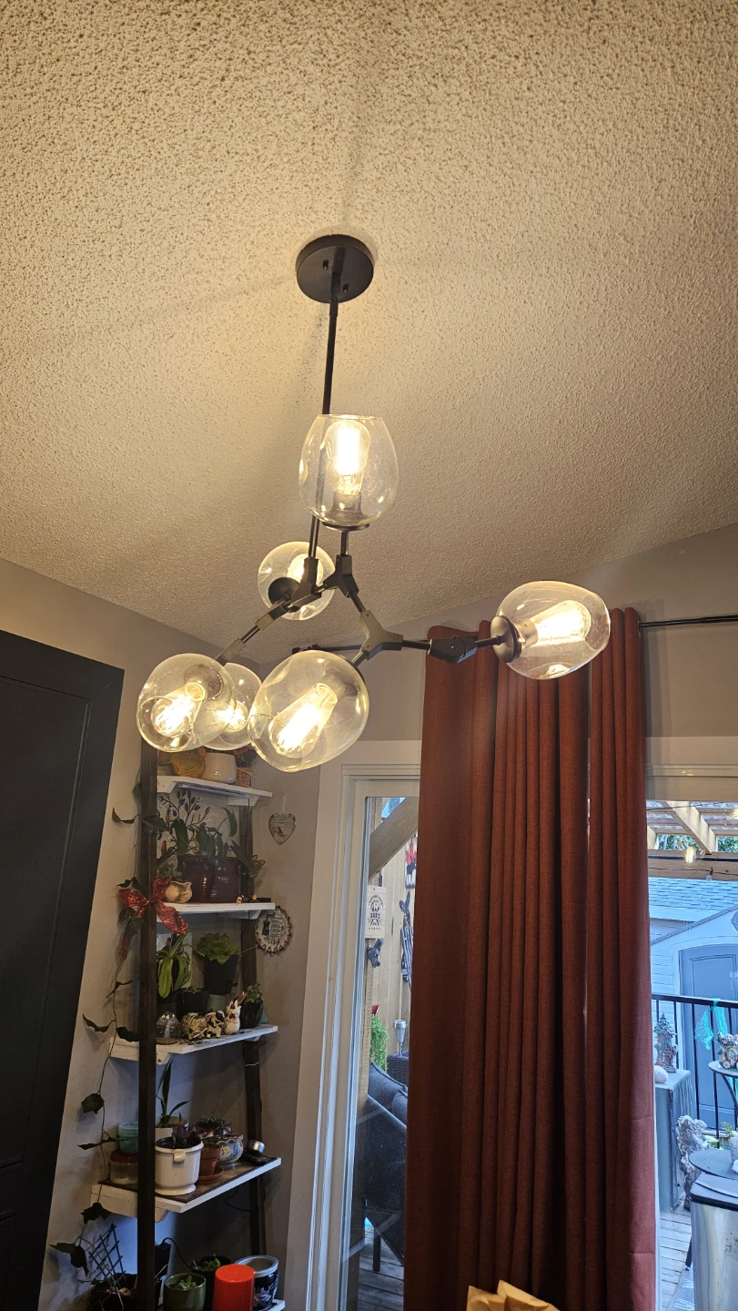 Modern 5-Light Branch Chandelier - photo 3