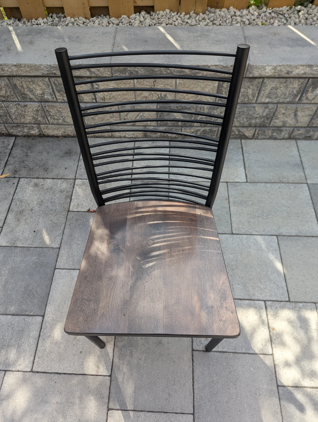 Metal and Wood Dining Chair - Set of 6 - photo 2