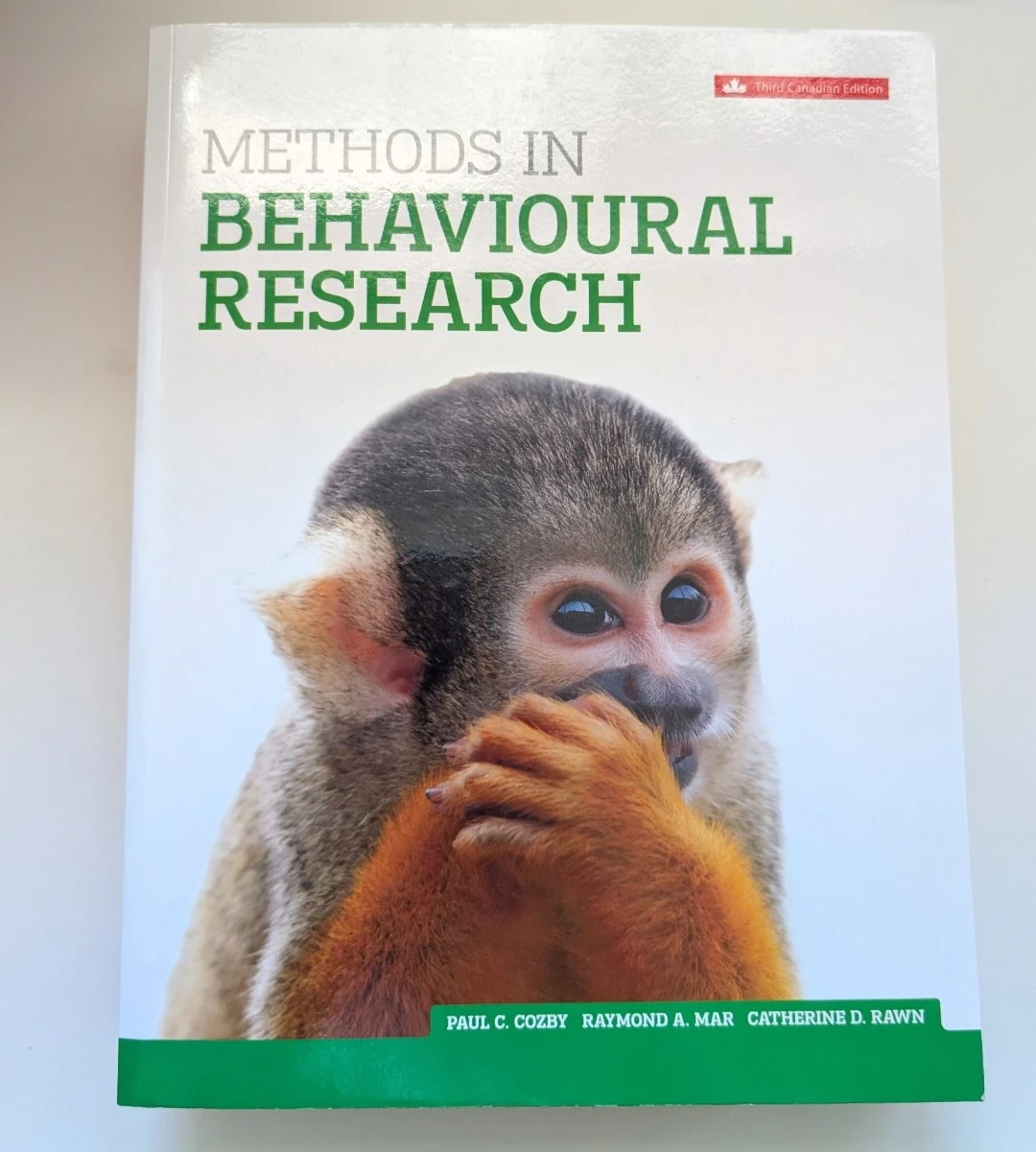 Methods in Behavioural Research | UBC Psychology Textbook