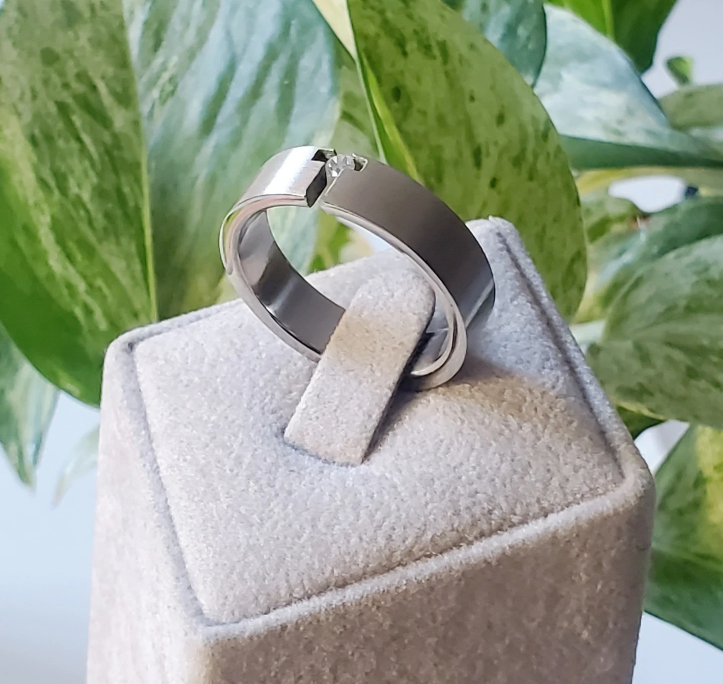 Store Closed. New with tag Steel Ring.  Detail below - photo 4