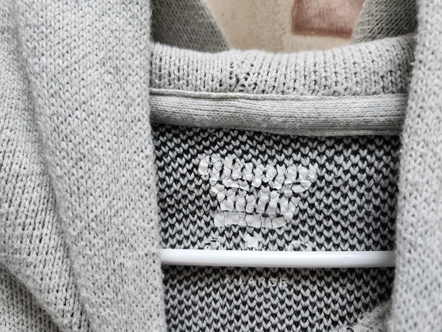 Grey "Happy Vally" Knit Hoodie - photo 2