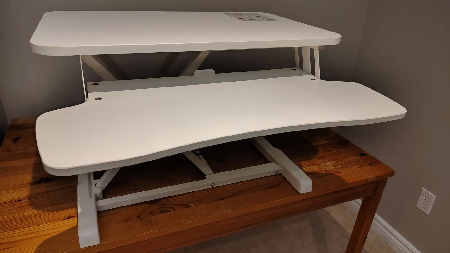 VIVO White Standing Desk Converter - photo 4