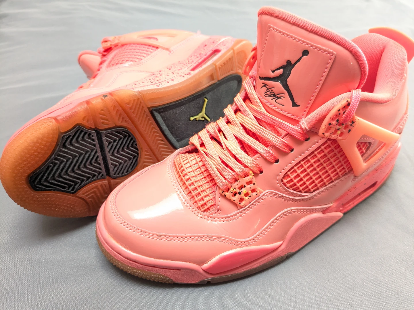 Air Jordan 4 Retro DS " Hot Punch" - WOMEN'S SIZE 8 - photo 4