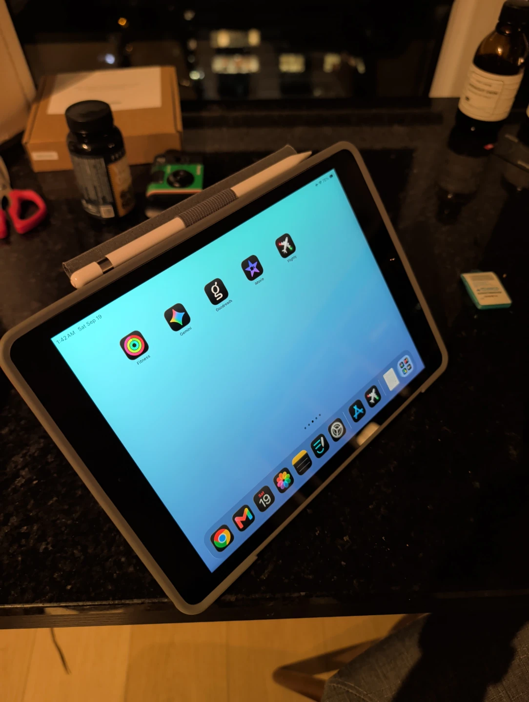 iPad (128GB + Cellular), 8th gen with Apple Pencil and Cover