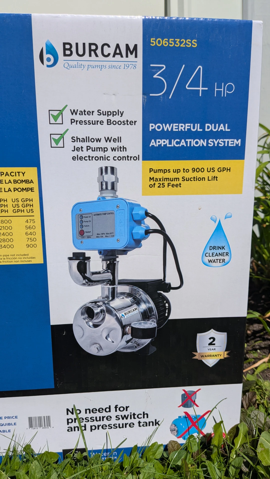 Burcam 3/4 HP Shallow Well Jet Pump