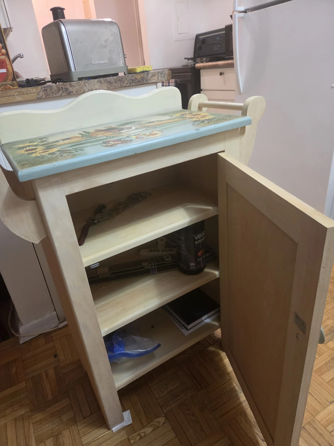 Country Style Hand-Painted Storage Cabinet - photo 5