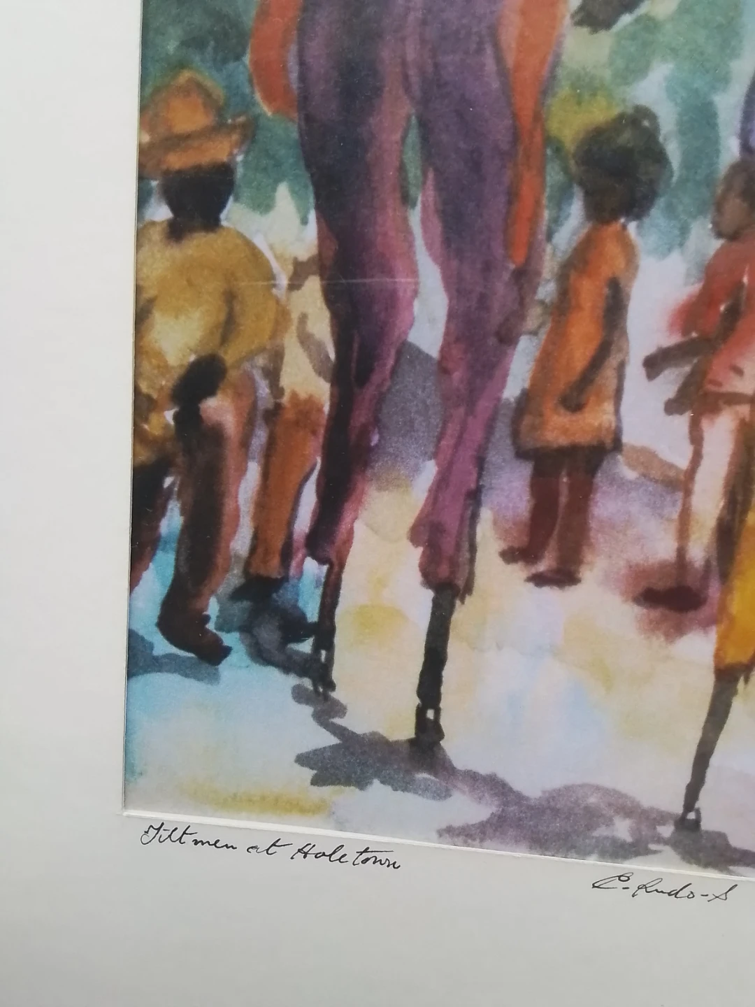 Original 2001 Barbadian Watercolors by Eric "E-Rudo-S" Stewart - photo 3