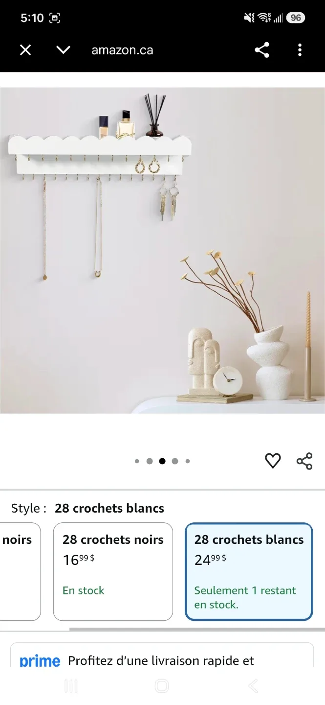 Wall-mounted jewelry organizer - photo 2