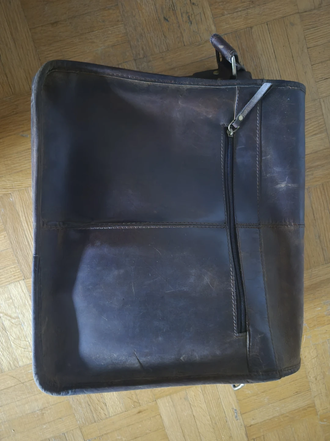 Brown Leather Messenger Bag - photo 2