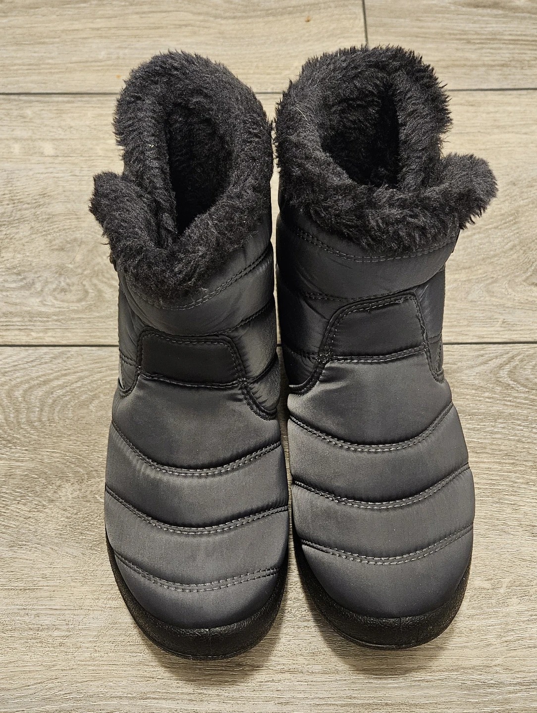 Quilted Winter Boots - Grey - photo 2