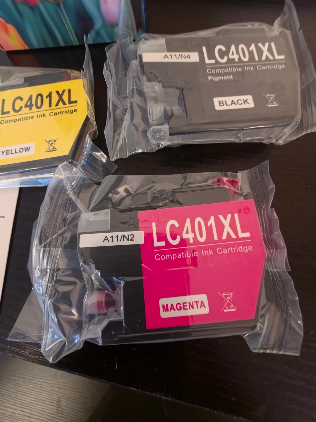 LC401XL Compatible Ink Cartridges – Black, Magenta & Yellow - photo 2