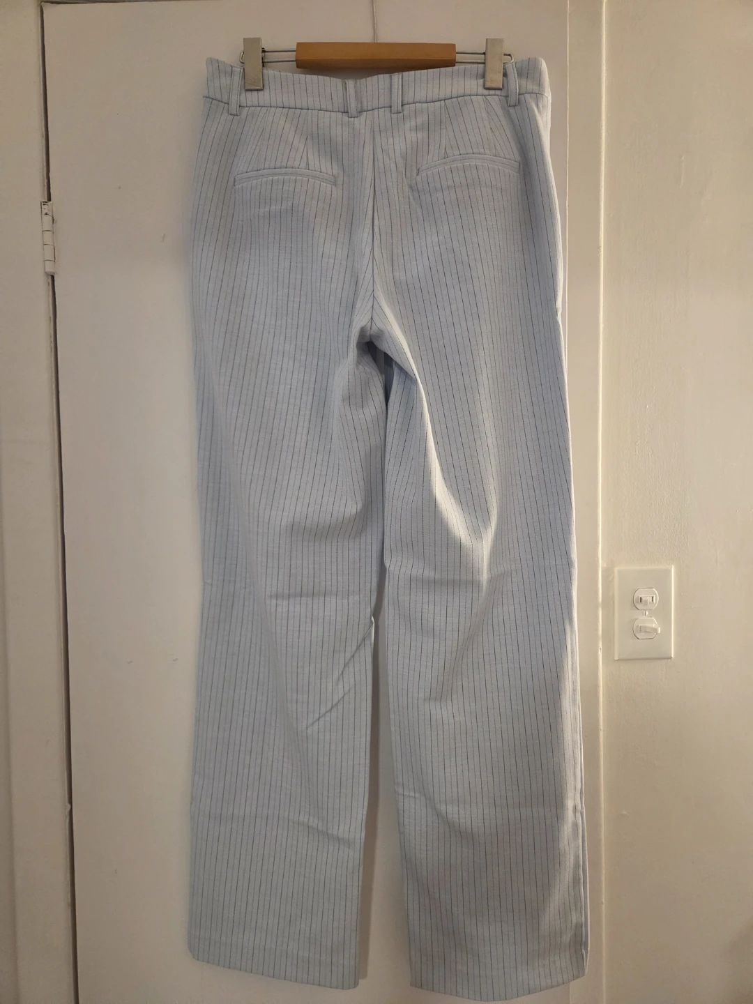 Joie Light Blue Pinstripe Trousers - photo 3