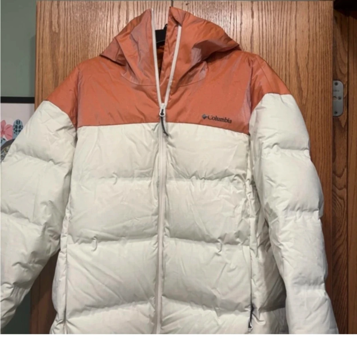 Columbia Women's Orange and White Omni-Tech Puffer Jacket - photo 2