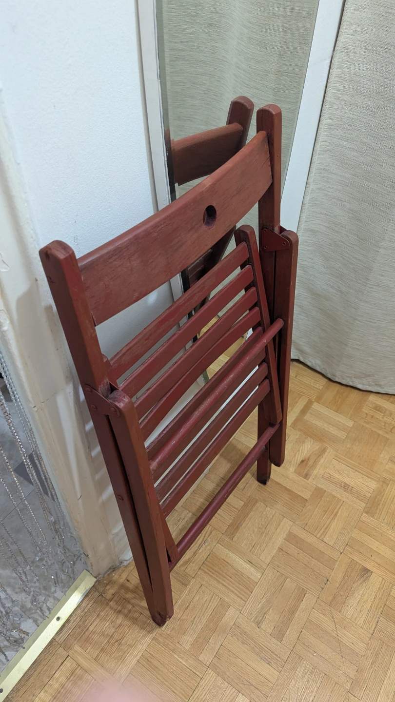 Foldable Portable Wood Stool/Chair ONLY ONE! - photo 3