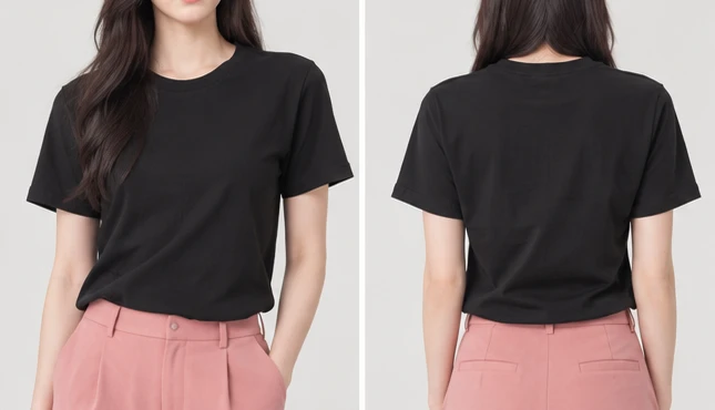 Black V-Neck T-Shirt