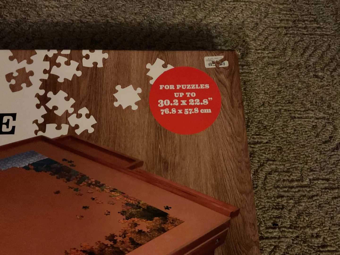 Wooden Jigsaw Puzzle Table with Drawer Sorters - photo 2