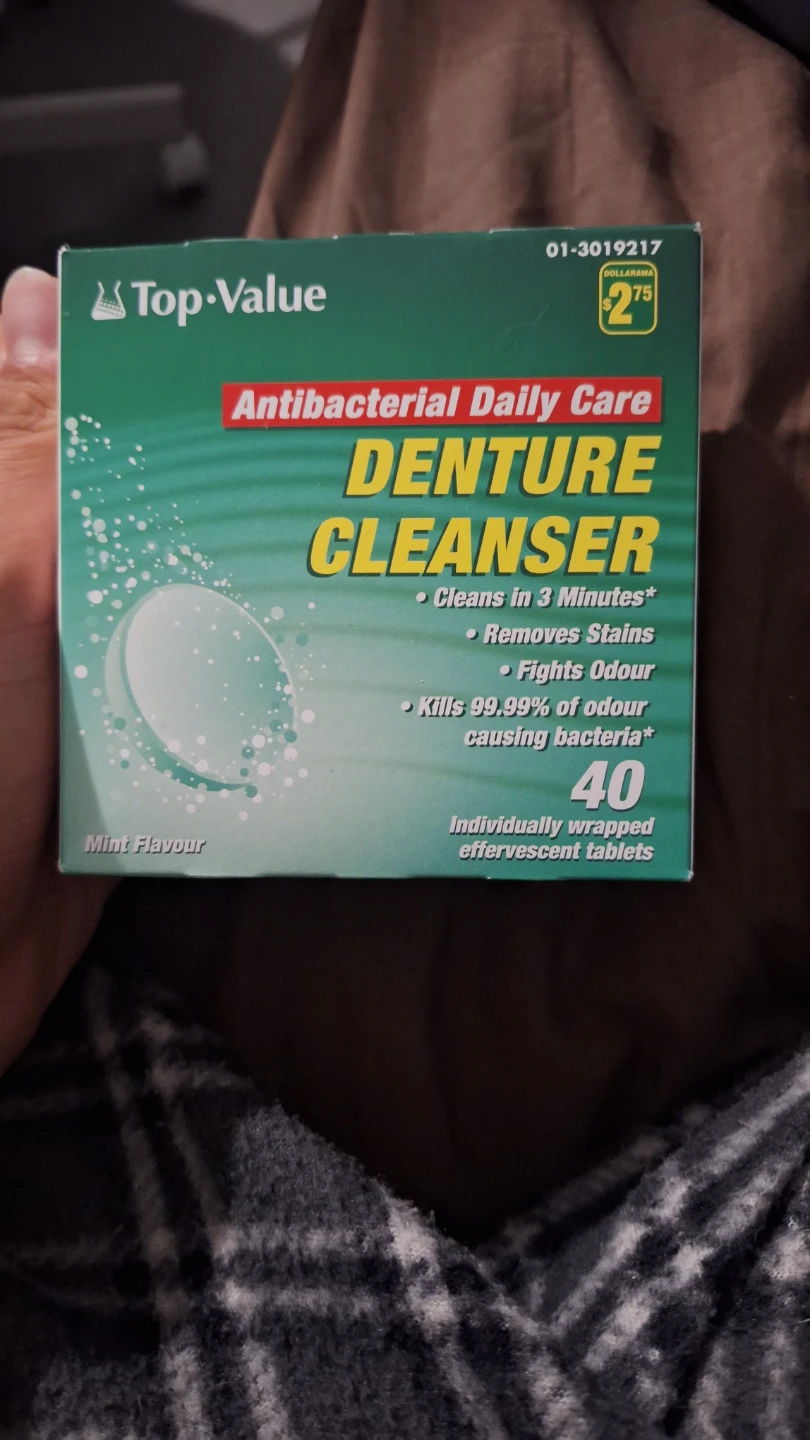 Top-Value Antibacterial Denture Cleanser 40 Tablets