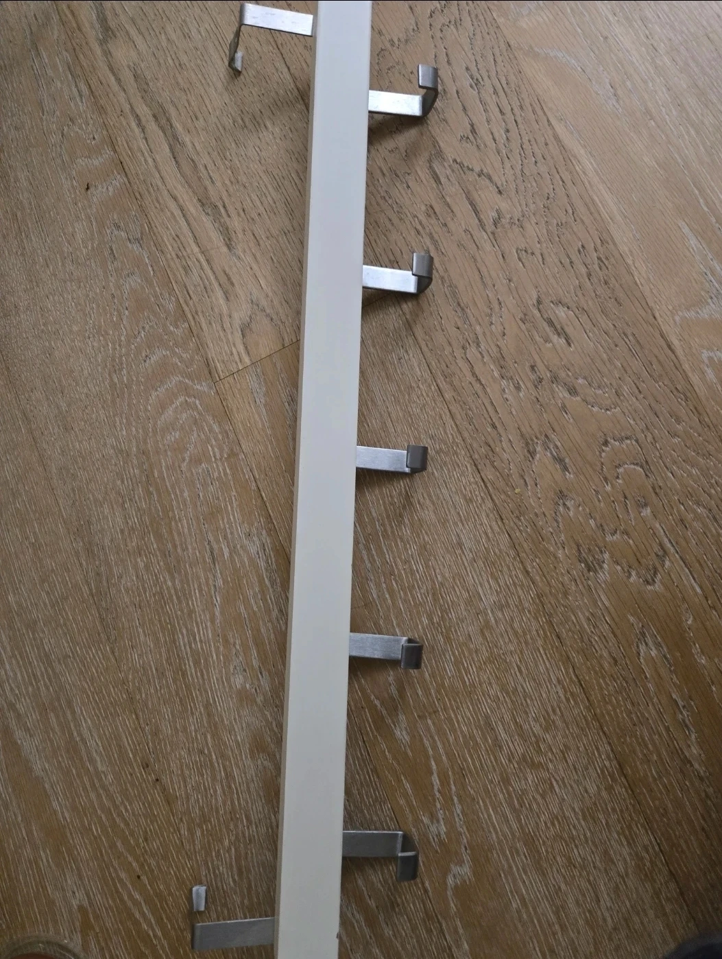 IKEA TJUSIG Wall Mounted Coat Rack with 7 Hooks