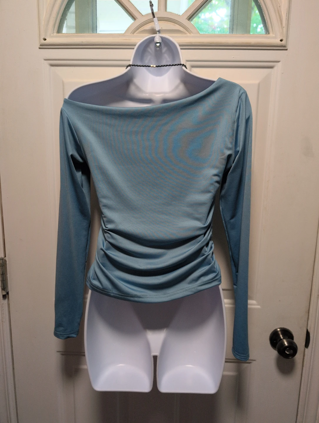 Blue Long Sleeve Top Size M - photo 4