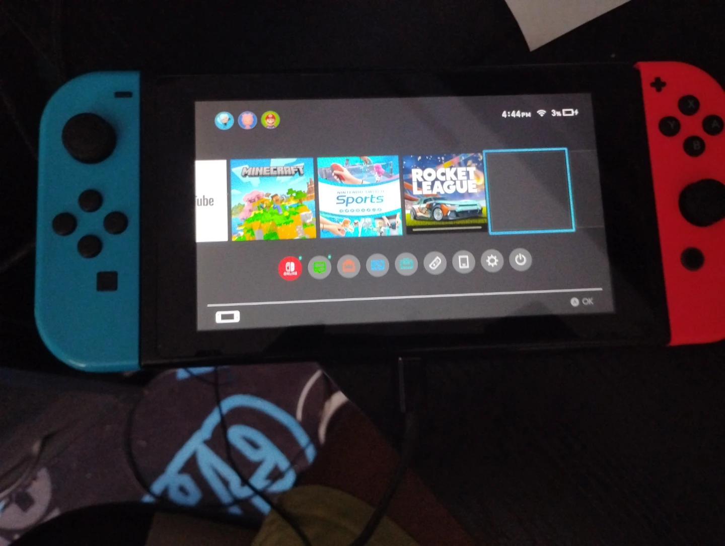 Nintendo Switch Console with Neon Controllers - photo 2