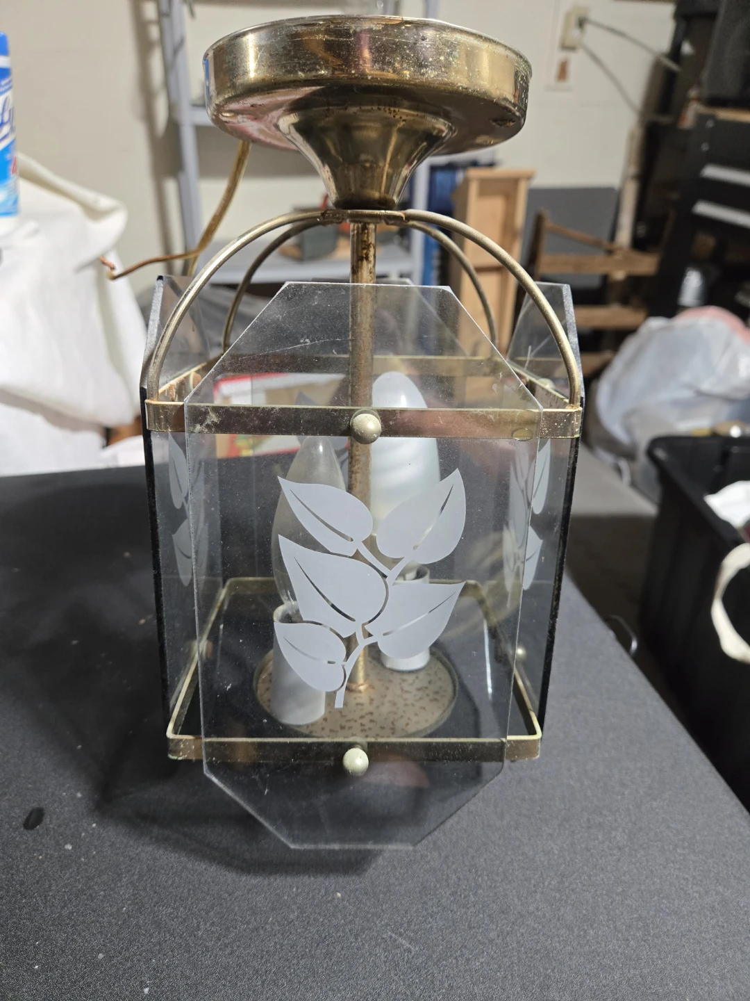 Vintage Semi-Flush Mount Light Fixture