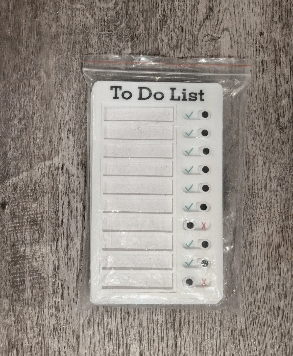 2Pcs Portable Plastic Chore Checklist To Do List 12cmx20cm - photo 4