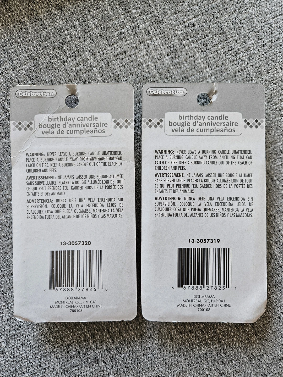 # 5  &  # 4 Birthday Candles UNUSED - photo 2