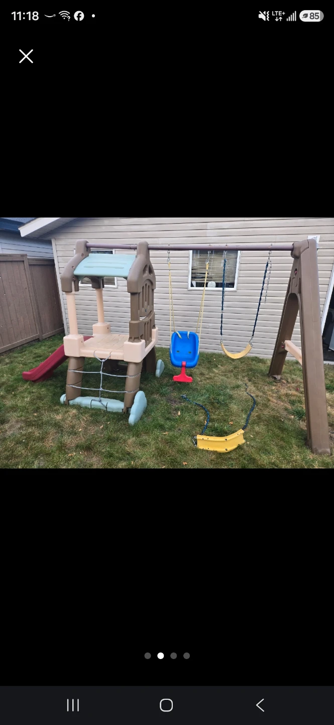 Little Tikes Kids Play Set with Slide & Swings - photo 4