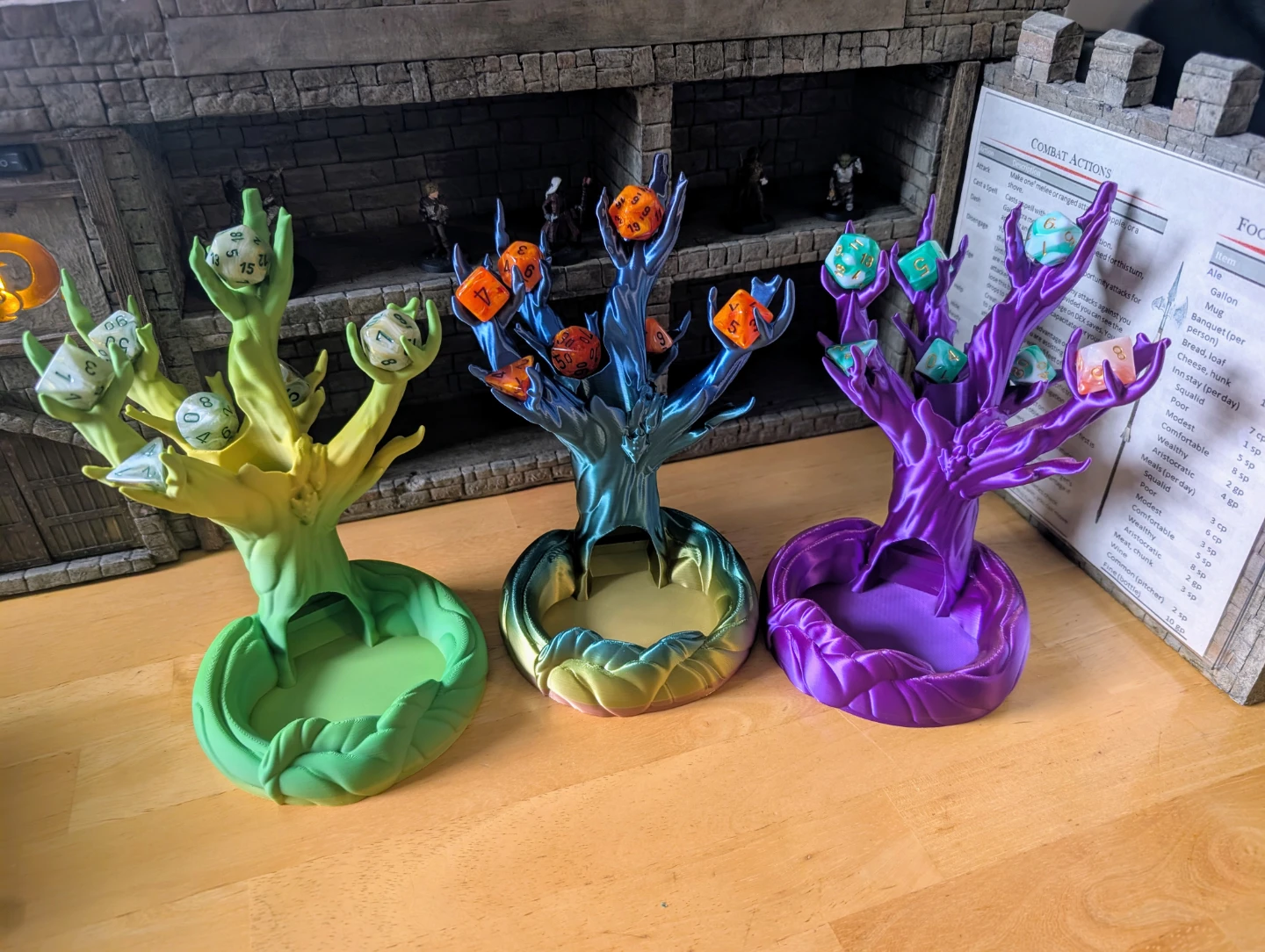 3D Printed Tree Dice Tower with Rolling Tray - photo 3