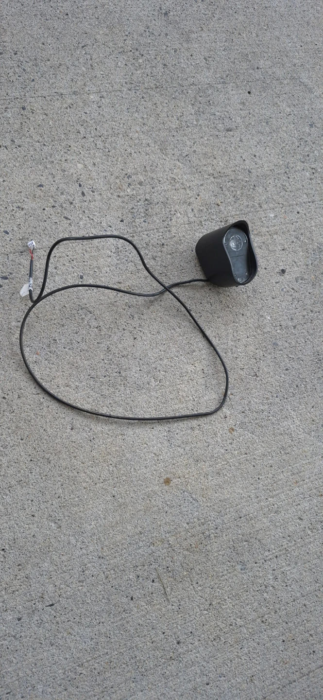 Jetson bolt head light w/ connecting wire, mounting screws