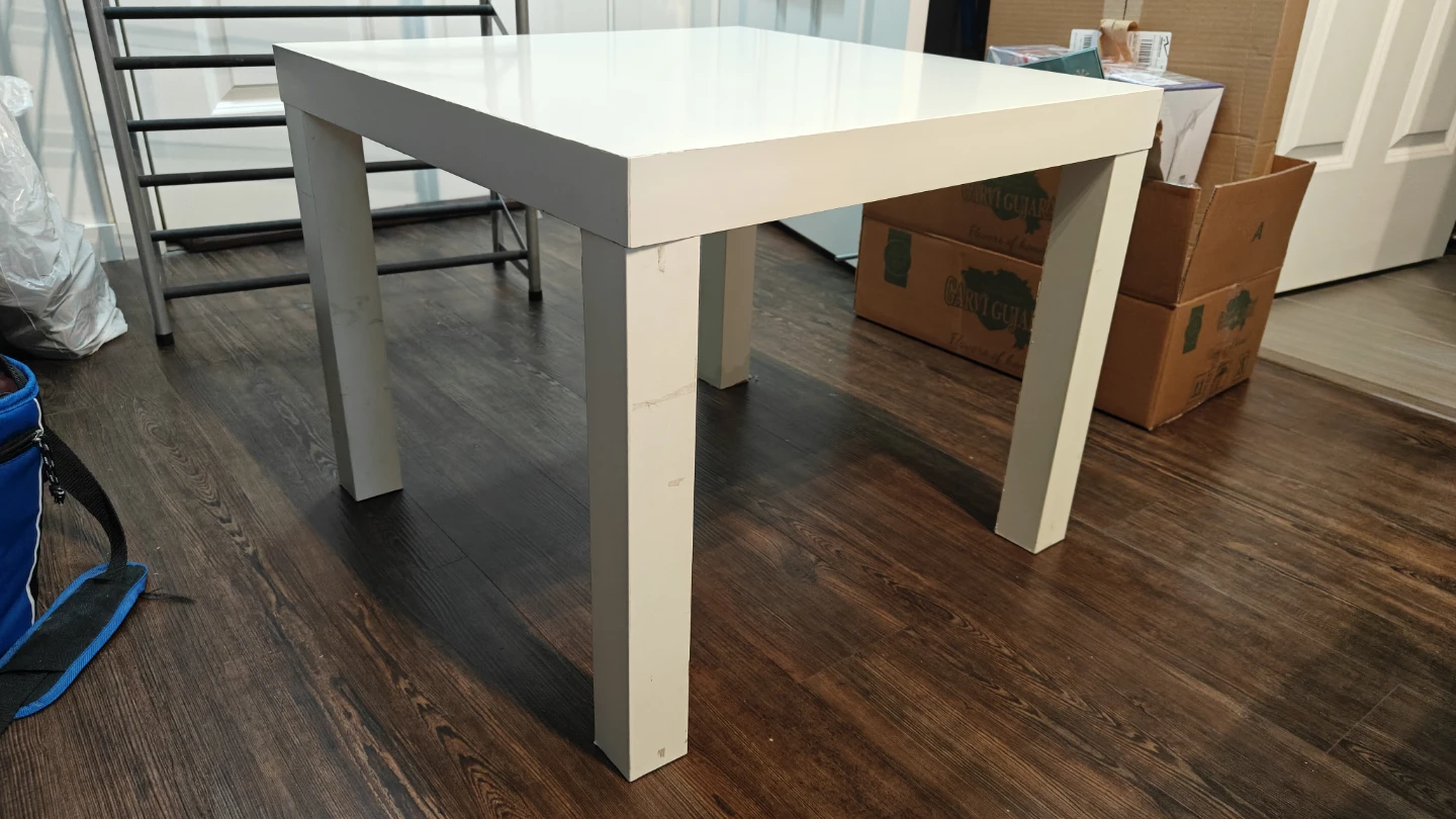 IKEA White Square Side Table