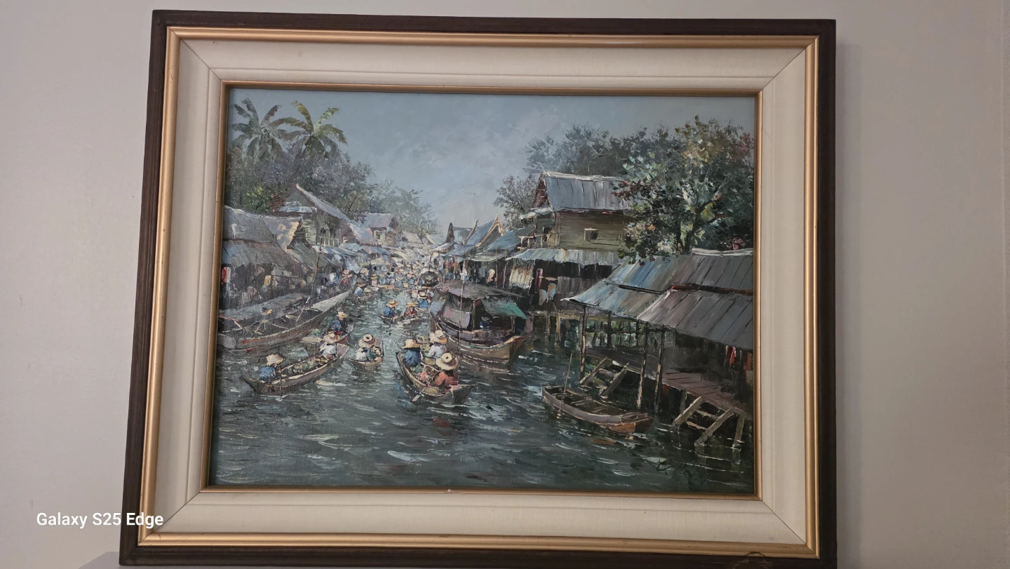 Floating Market Oil Painting - photo 2